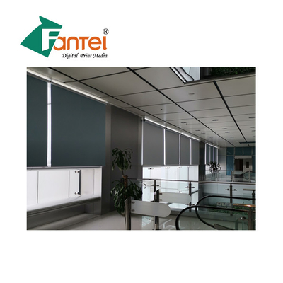Dua Sisi Bahan Kain Blackout Blinds 540GSM Matte PVC Laminated