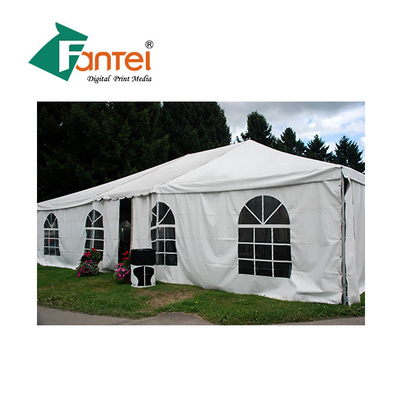 Tenda PVC Dilapisi Terpal Tahan Air ISO 9001 20X20 Density