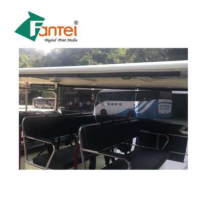 Privasi Tirai Mesh PVC Banner, Spanduk Mesh Tahan Api Dengan Liner